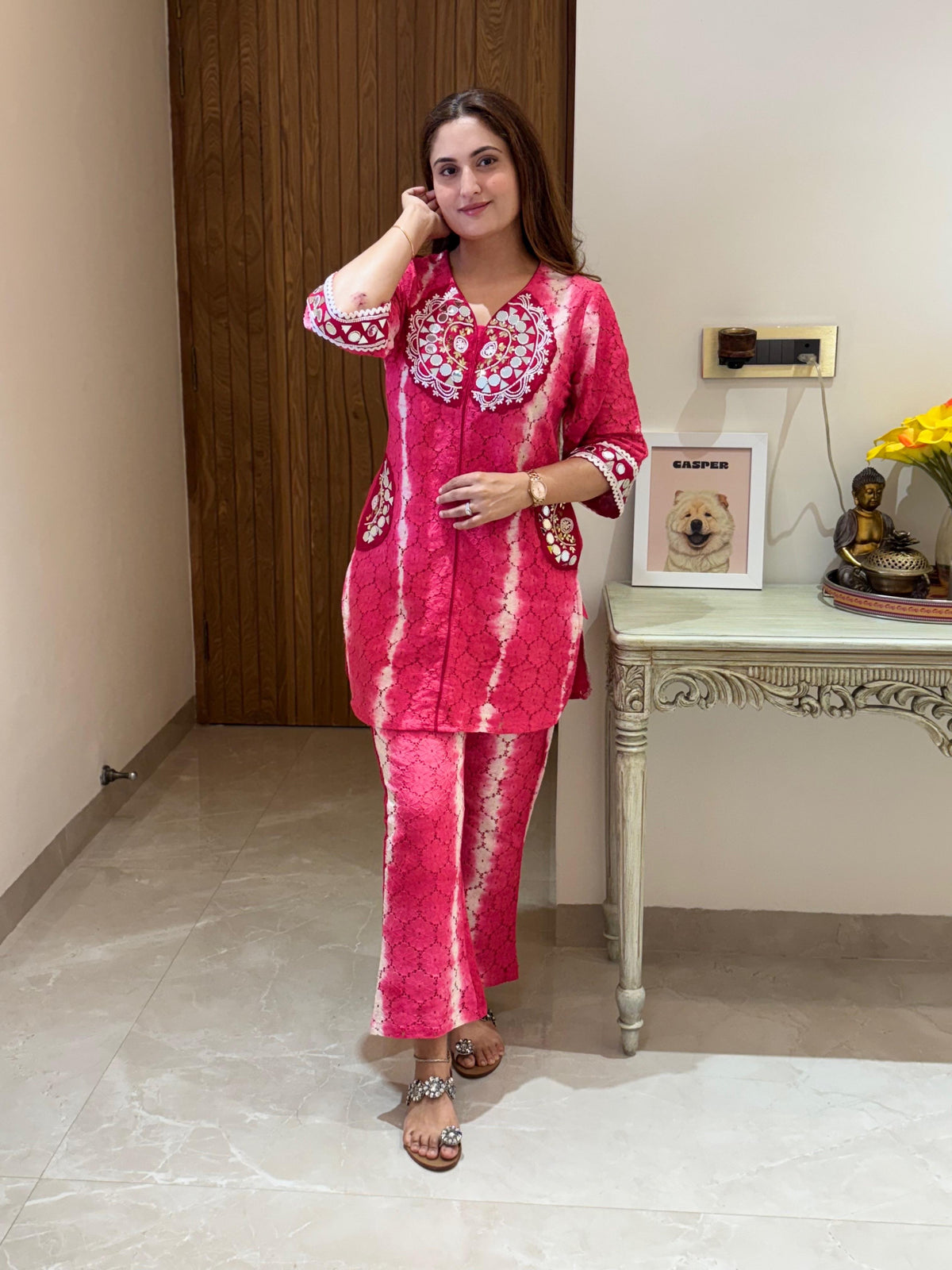 Ashnaina Co-Ord Set Kurti with Bell-Bottom Pant