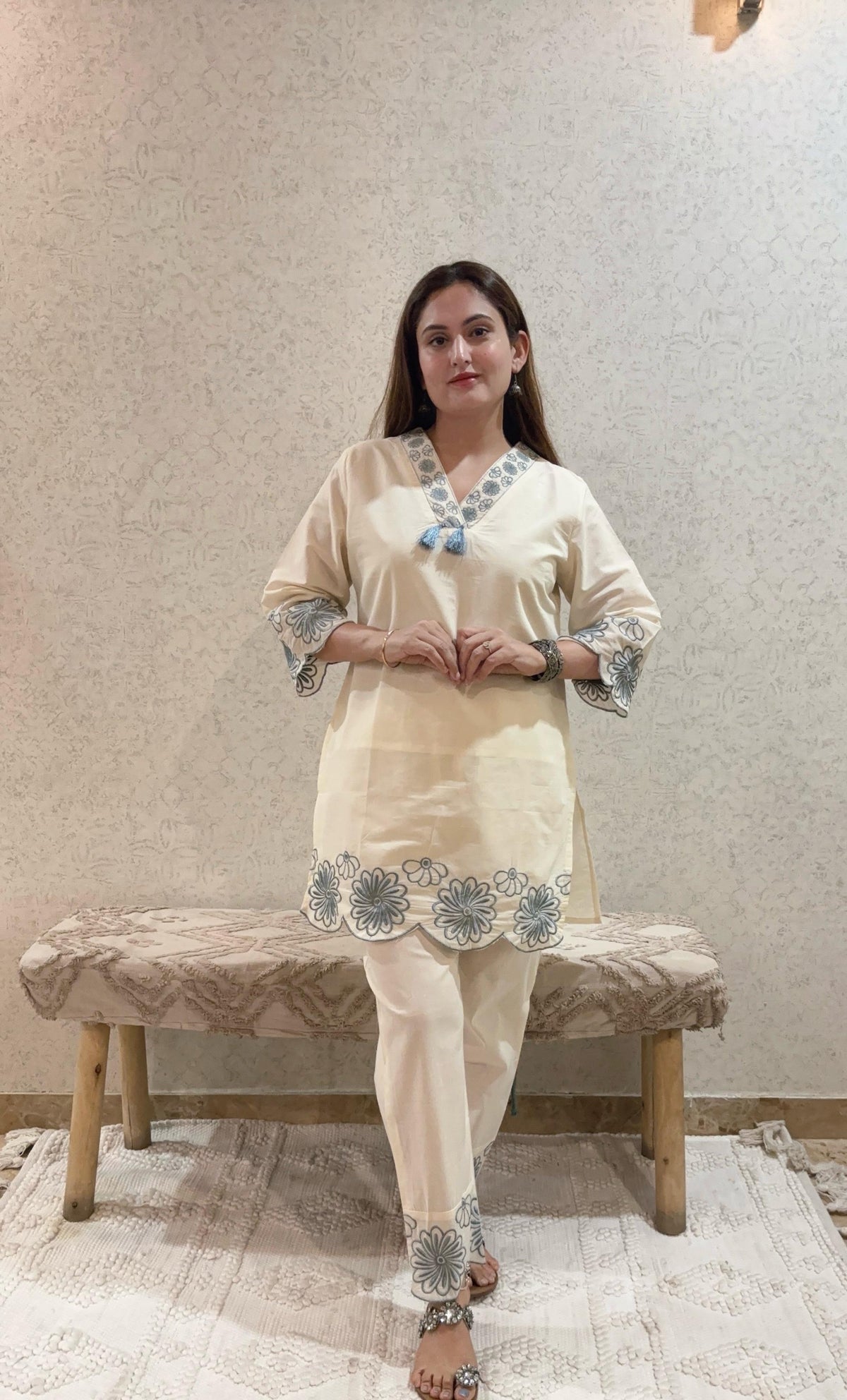 Ashnaina Pure Cotton Cambric Co-Ord Set