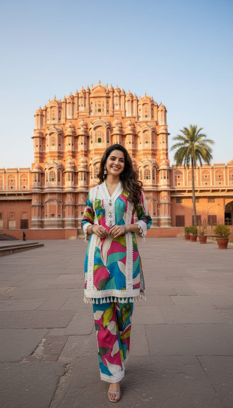 Ashnaina Pure Cotton Printed Co-Ord Set with Dupatta