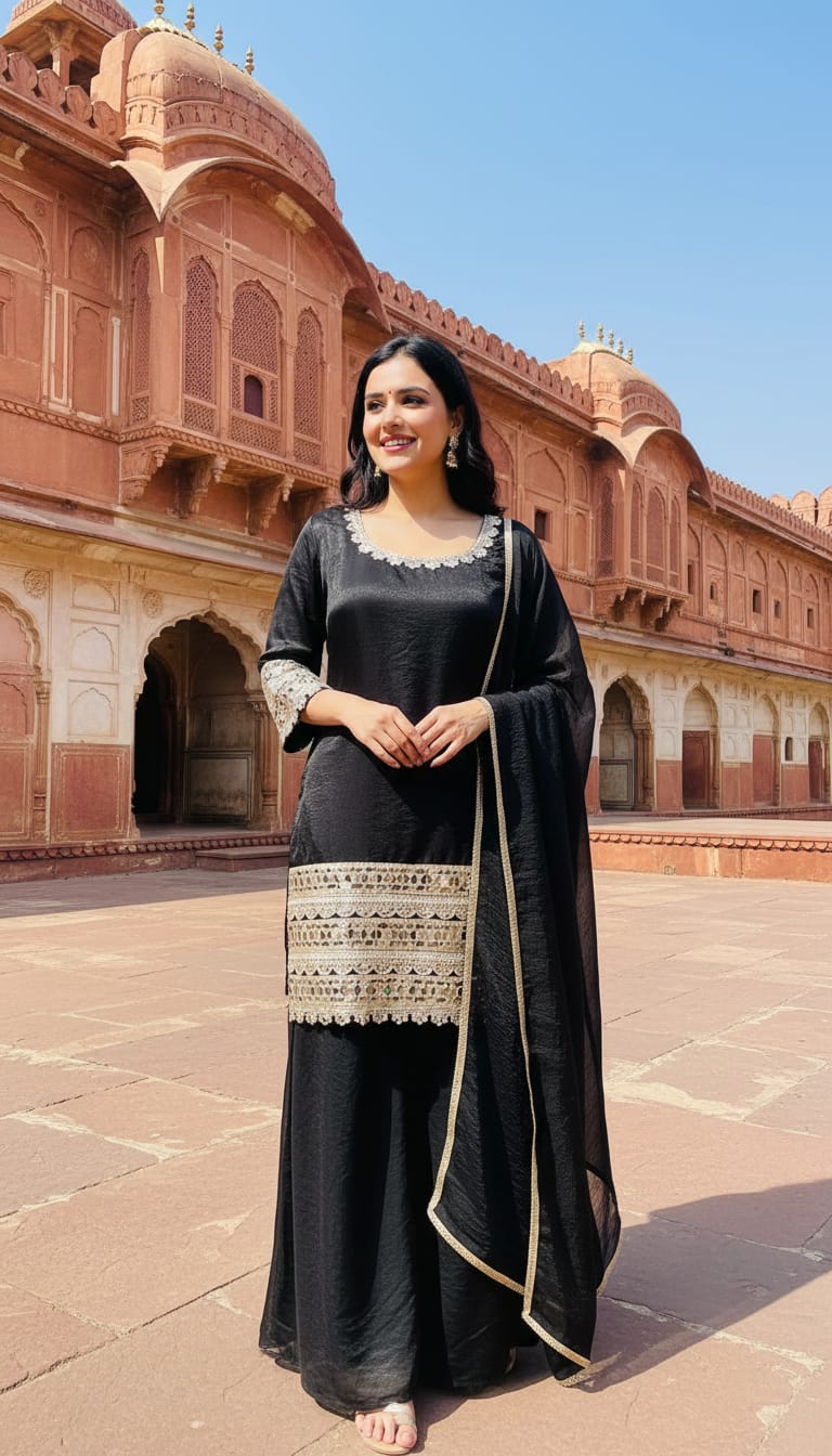 Ashnaina Frandy 3Pcs Set (Kurti+Divider+Dupatta)